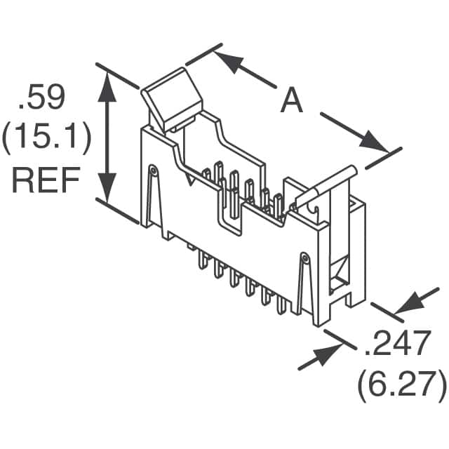155212-6303-RB 3M  Headers Male Pins